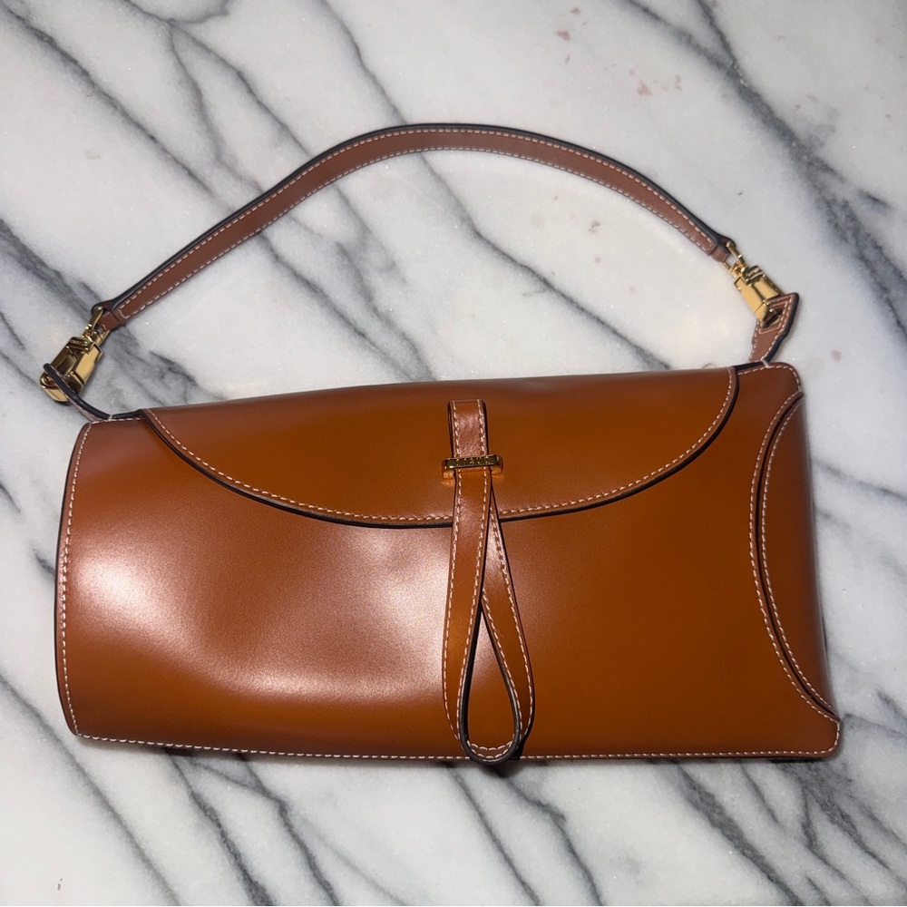 Staud Brown Leather Handbag - New